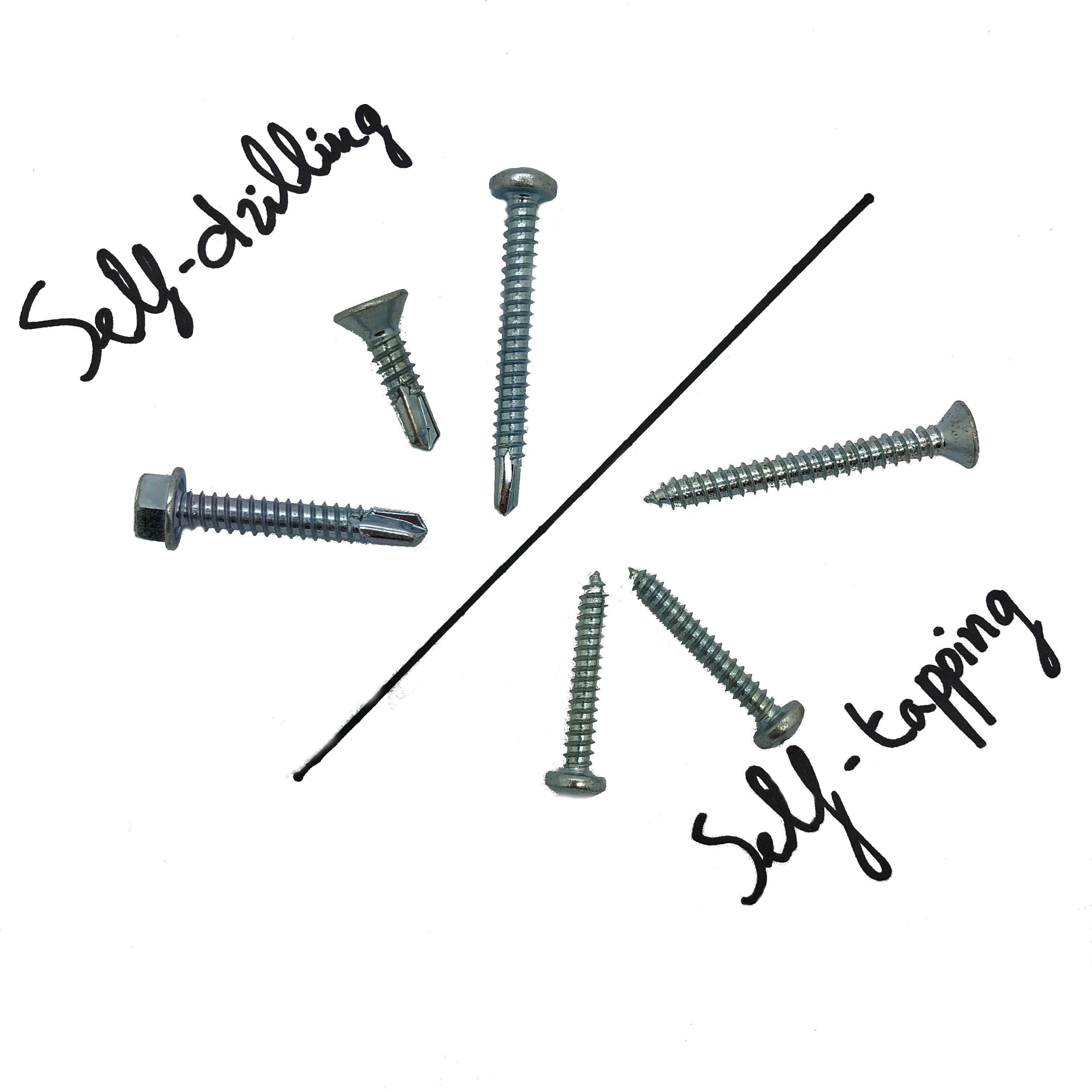 Self-drilling vs. self-tapping screws Self-drilling vs. self-tapping screws